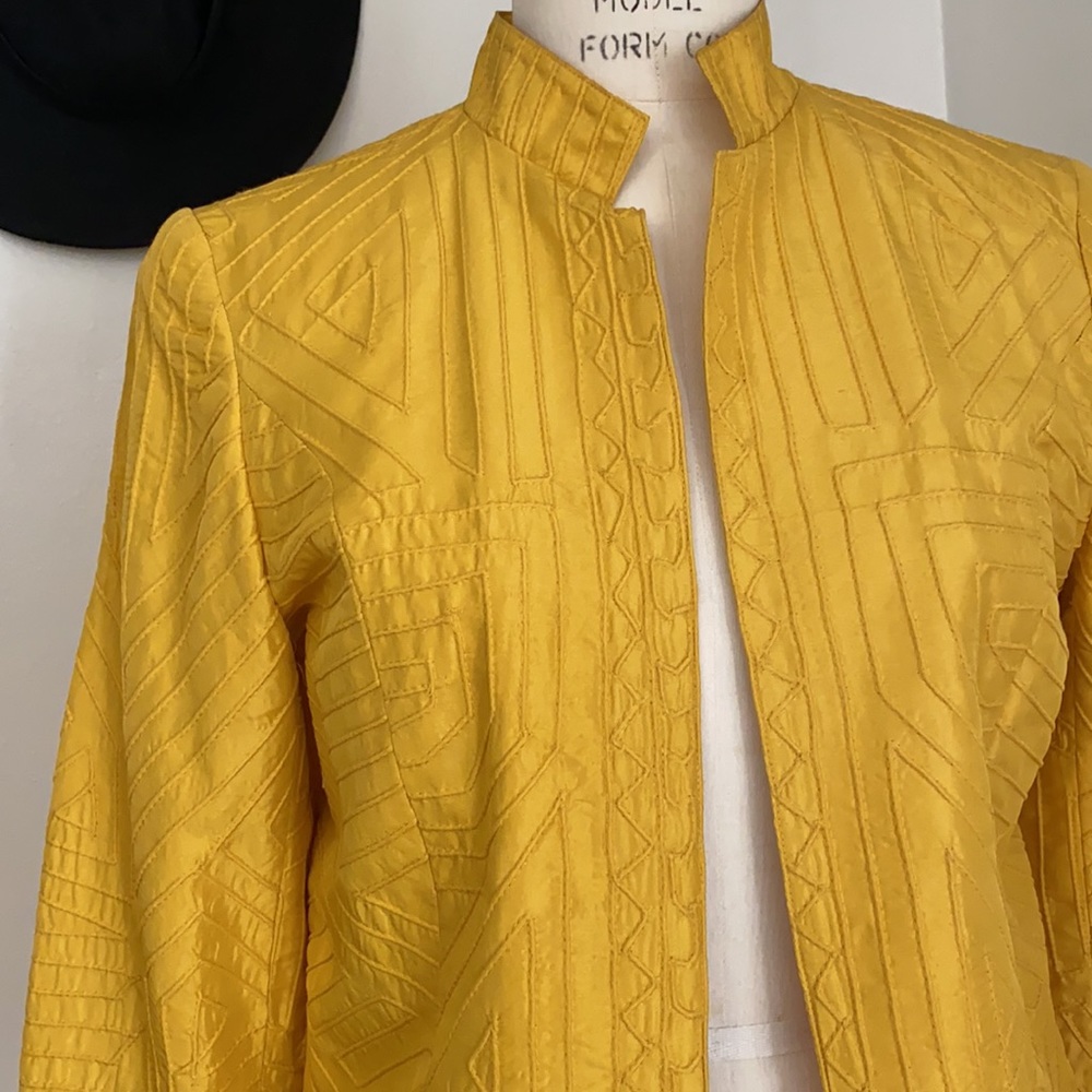 Silk Club Collection Women Silk Blazer Jacket - Picture 2 of 5
